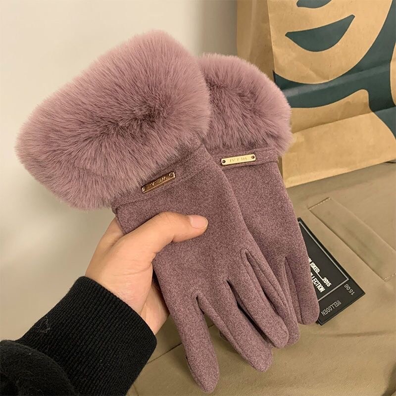 ถุงมือกันหนาวบุขน รุ่นลิมิเต็ด บุขนด้านในติดลบได้เอาอยู่ เล่นมือถือได้ สินค้าพร้อมส่ง