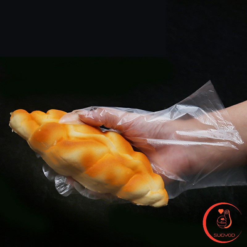 ถุงมือพลาสติก ถุงมือแบบใส  แบบใช้ครั้งเดียวทิ้ง PE disposable gloves