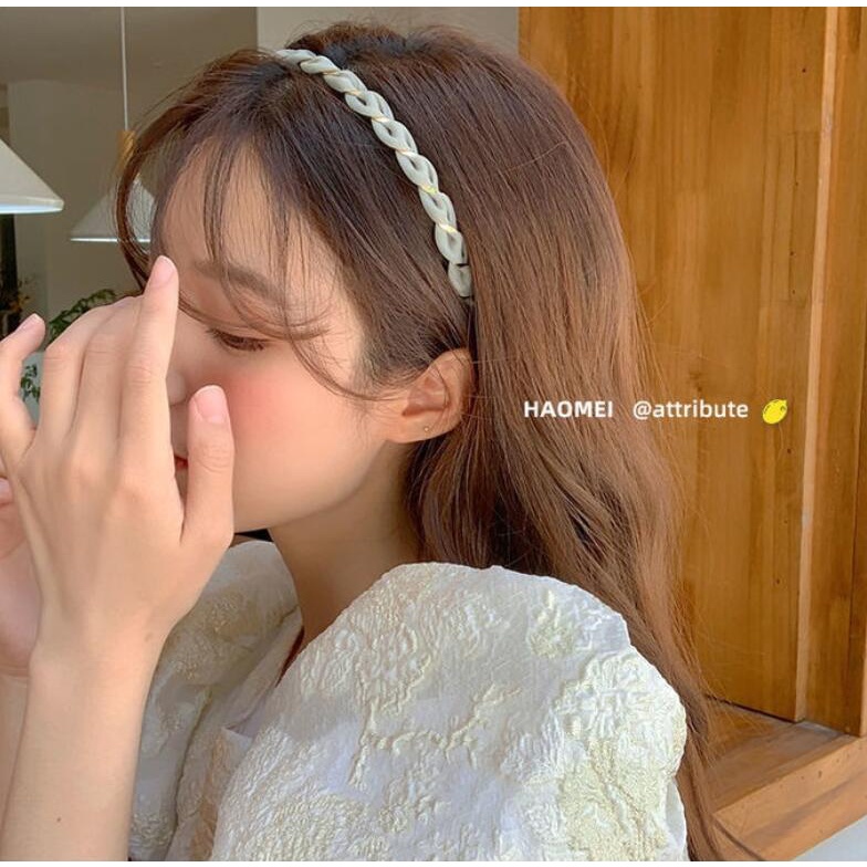 ที่คาดผม ผ้าชีฟอง แบบเรียบง่าย สไตล์ใหม่ แฟชั่นสําหรับผู้หญิง