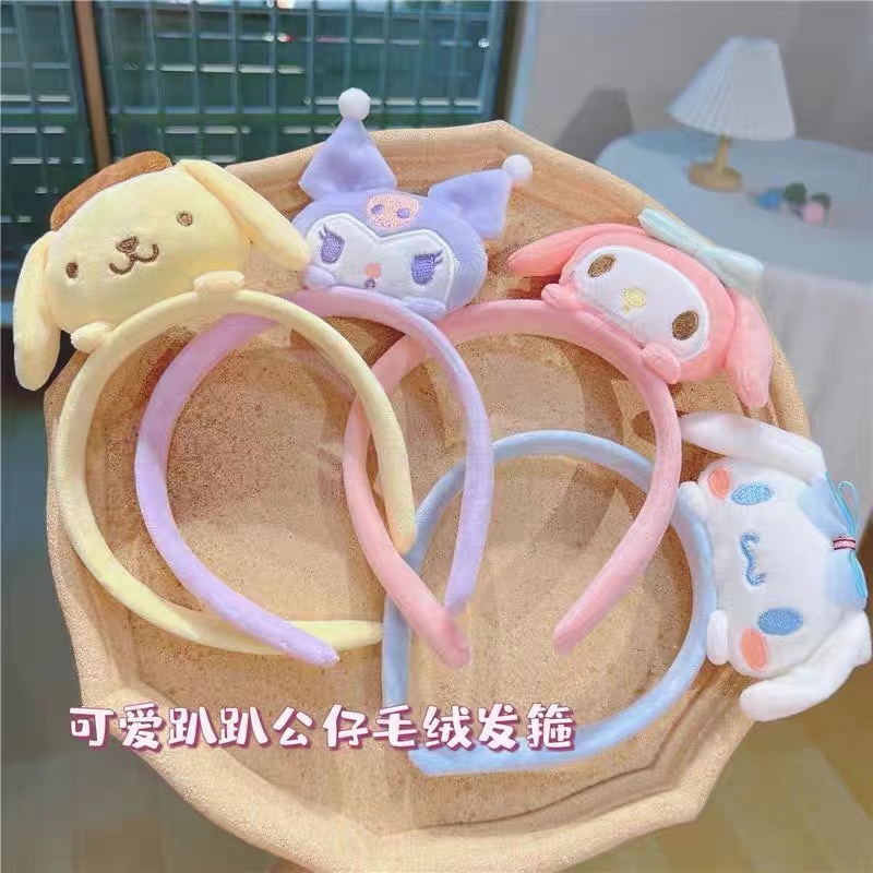 ที่คาดผมการ์ตูน sanrio เข็มกลัด kulomi น่ารัก