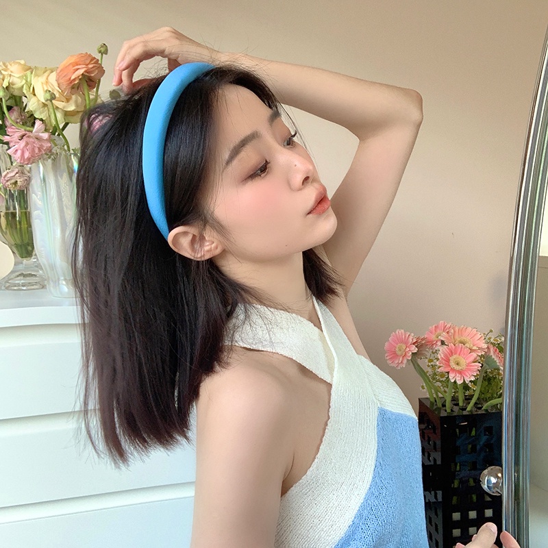 ที่คาดผมฟองน้ํา ประดับไข่มุกน่ารัก เครื่องประดับ แฟชั่นสําหรับเด็กผู้หญิง