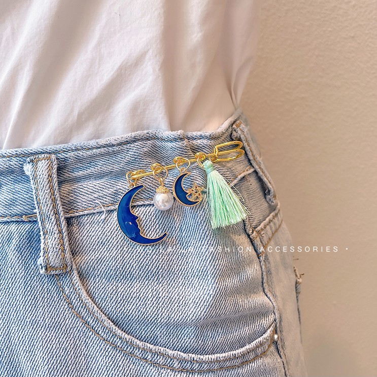 น่ารักสไตล์เกาหลีเข็มกลัด DIY เข็มกลัดกางเกง เข็มกลัดเสื้อ เข็มกลัดแฟชั่น