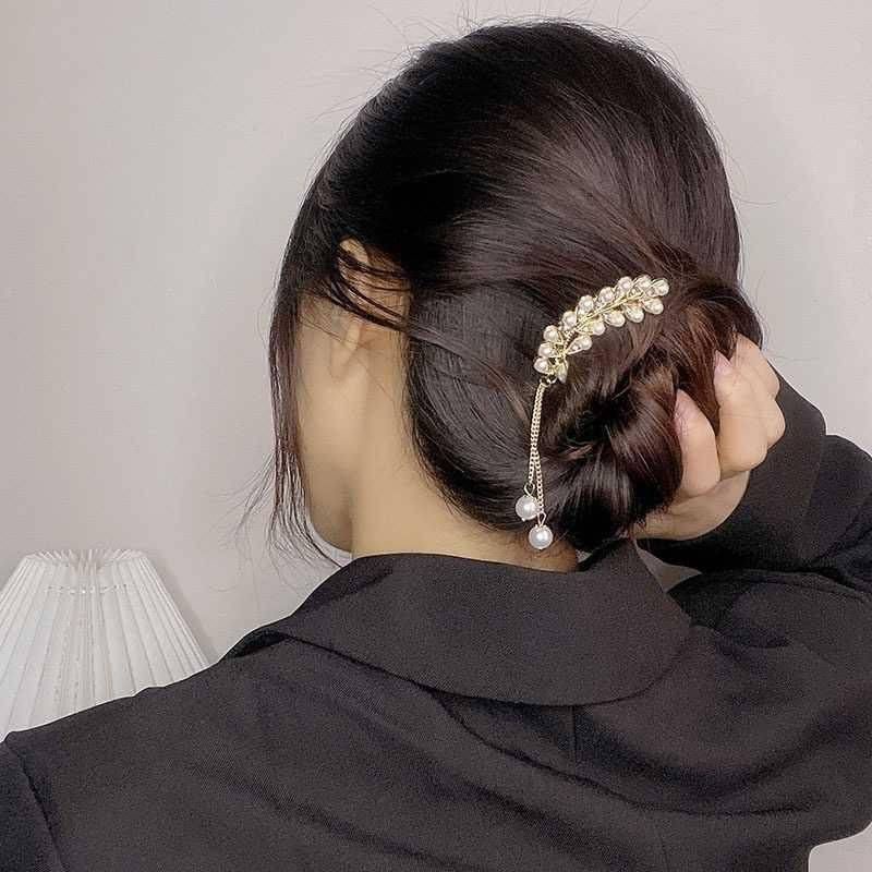 ปิ่นปักผมรูปใบไม้  ปิ่นปักผมมาไหม่แฟชั้นมาไหม่เกาหลี