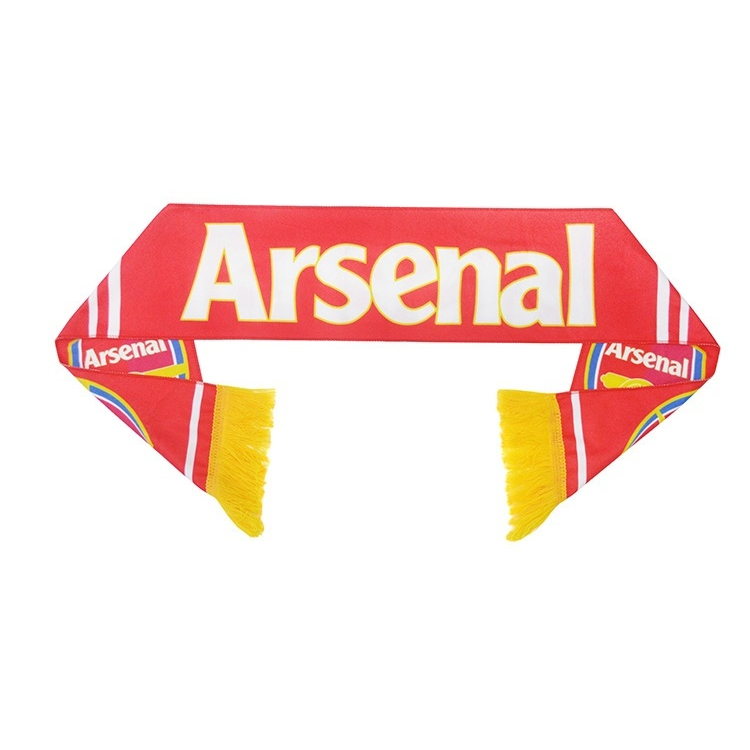 ผ้าพันคอทีม arsenal ผ้าเชียร์ทีมฟุตบอล สโมสร อาร์เซนอล ขนาด 140x17 ซม.