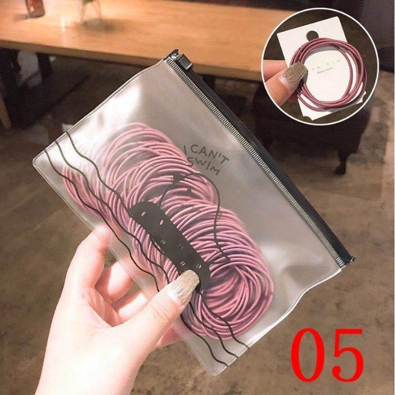 ผ้าโพกศีรษะที่สวยหรู100pcs เชือกผม ยางรัดผม Women