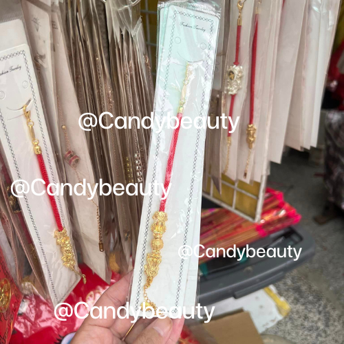 |พร้อมส่ง| กำไลด้ายแดงปี่เซี่ยะคู่กล้าหาญ โชคลาภ ร่ำรวยเงินทอง
