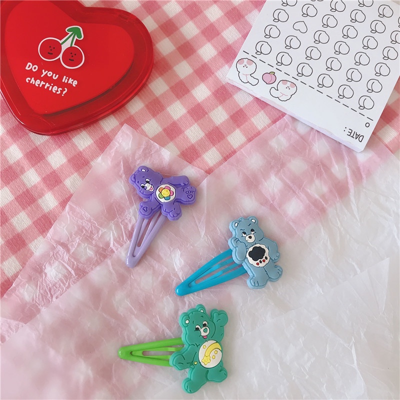 พร้อมส่ง  กิ๊บติดผมน้องหมีแคร์แบร์ (Care Bears) 7 ชิ้น 79 บาท❗️❗️ถูกมากกก