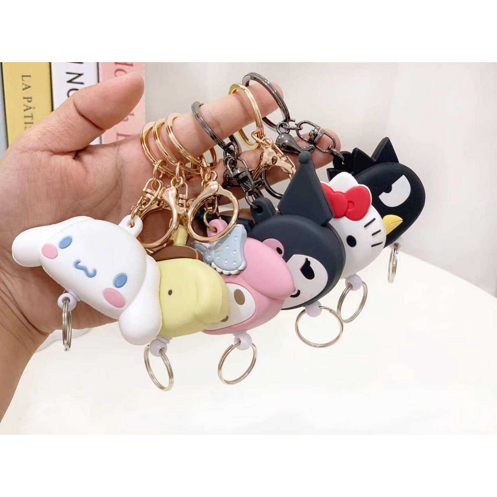 พร้อมส่ง   พวงกุญแจโยโย่ Sanrio น่ารักห้อยกระเป๋าได้ คล้องใส่บัตร ใส่กุญแจ