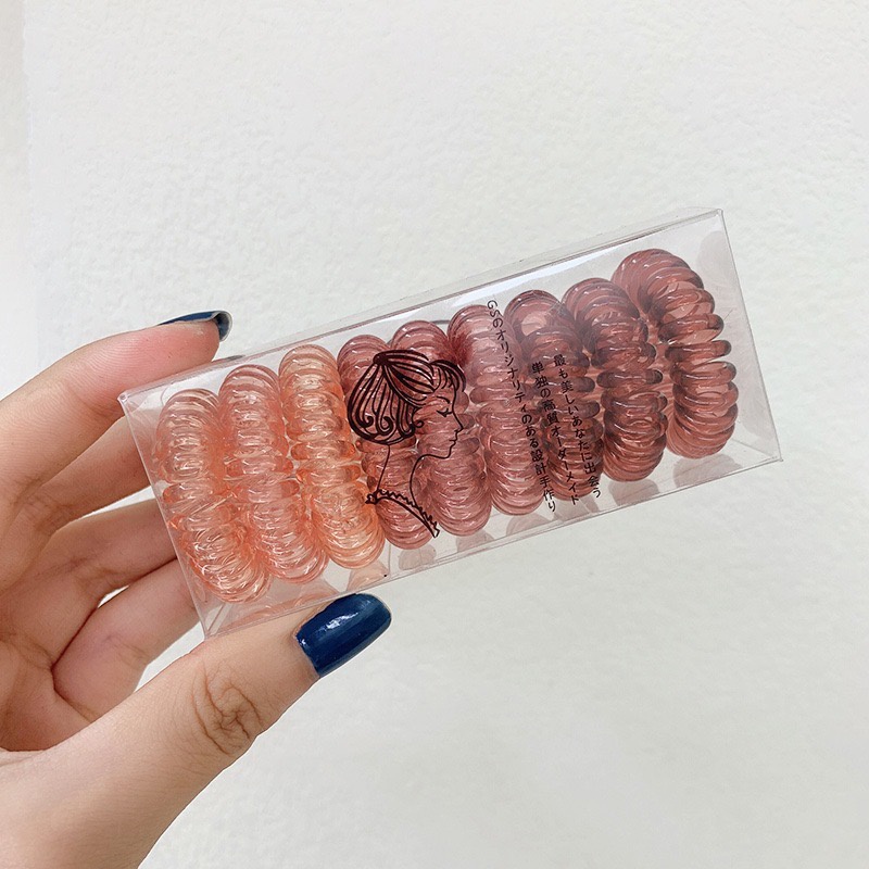 พร้อมส่ง  ยางมัดผม bobble (1กล่องมี9ชิ้น) ยางรัดผม ยางมัดผมไล่เฉด เซ็ตสุดคุ้ม