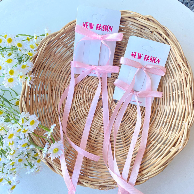 พร้อมส่ง ร้าน  กิ๊บโบว์หางยาว กิ๊บริบบิ้น โบว์เจนนี่ จีซู