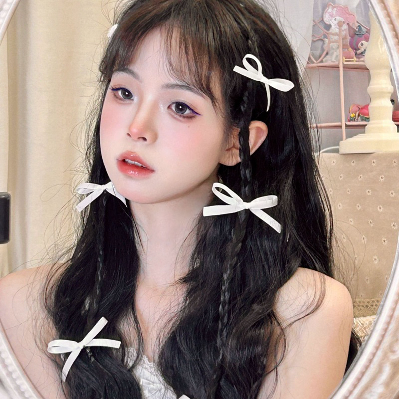 พร้อมส่งจากไทย กิ๊บโบว์จิ๋ว6ชิ้น/เซ็ท มี32สี กิ๊บโบว์แม่ชม เจนนี่ กิ๊บโบว์