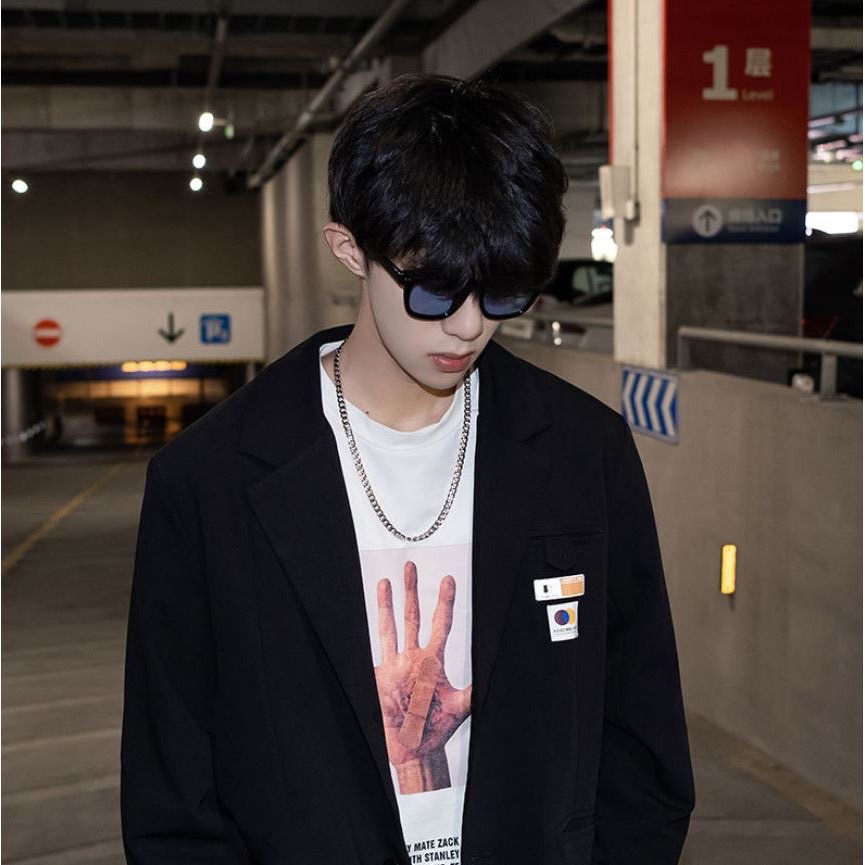 พร้อมส่งจากไทย เครื่องประดับแฟชั่น สร้อยคอโซ่ hiphop สร้อยคอฮิปฮอป เท่ห์ๆ สไตล์เกาหลี N139