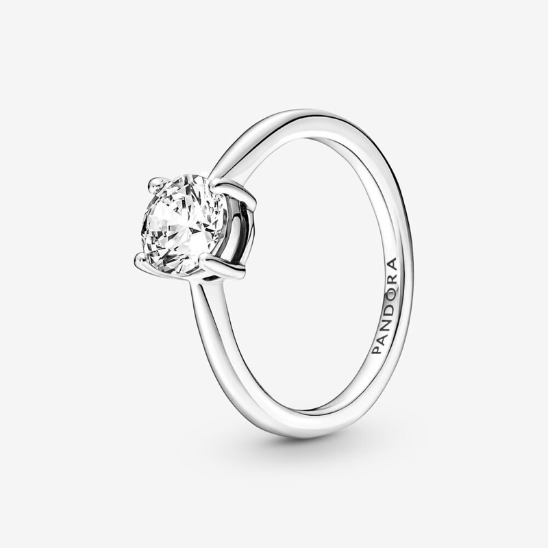 (พร้อมส่งทีไทย)pandora แหวนเงิน 925 ประดับเพทาย รูปนกพิราบ ไข่หรูหรา สําหรับผู้หญิง