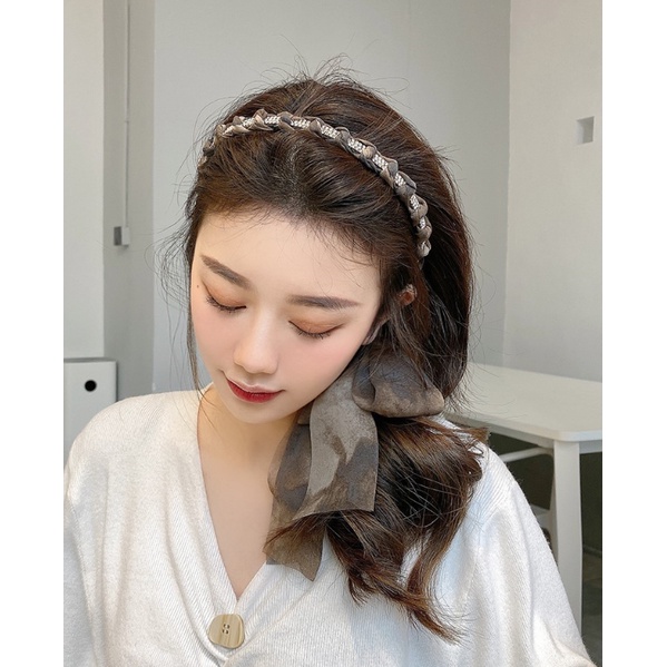 [พร้อมส่งในไทย] ที่คาดผม ริบบิ้นโบว์ เกาหลี สําหรับผู้หญิง แฟชั่นหวาน เครื่องประดับผม A088