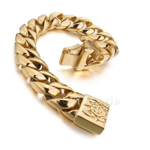 มาใหม่ สายรัดข้อมือสเตนเลส สีเงิน 15 มม. เครื่องประดับ สําหรับผู้ชาย