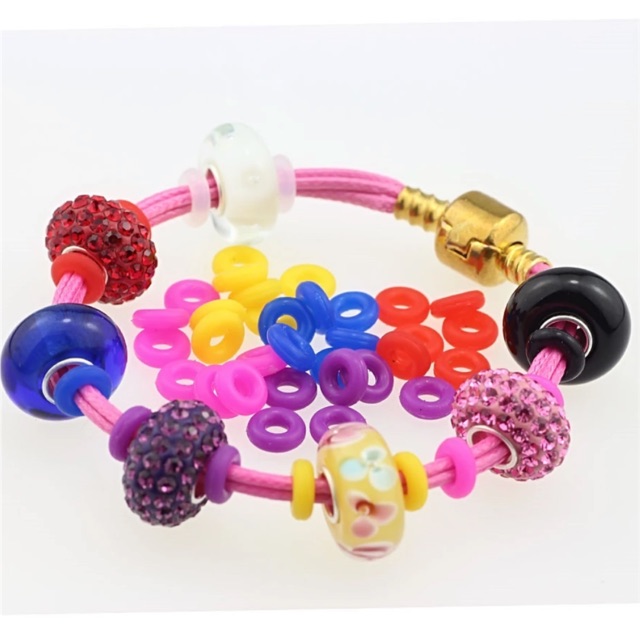 ยางกันชาร์ม ขนาด5-6mm มีหลายสี stopper beads