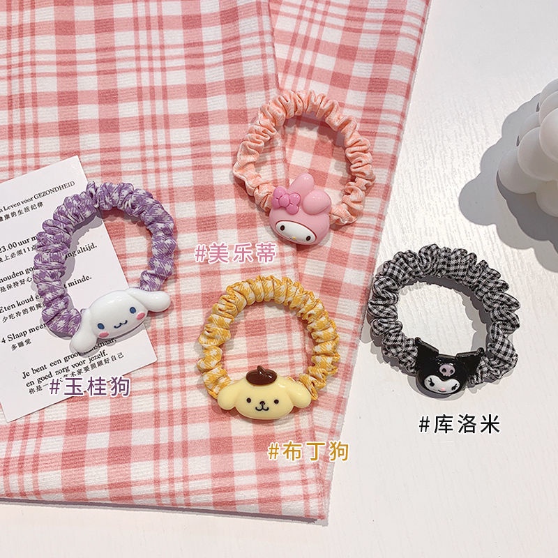 ยางรัดผมรูปทรง Hello Kitty น่ารักสไตล์เกาหลีสําหรับเด็กผู้หญิง