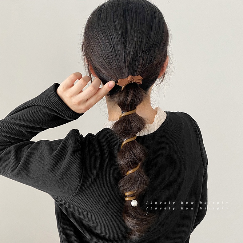 ยางรัดผมหางม้า แบบยืดหยุ่นสูง สีโปร่งใส แฟชั่นเรียบง่าย สําหรับผู้หญิง