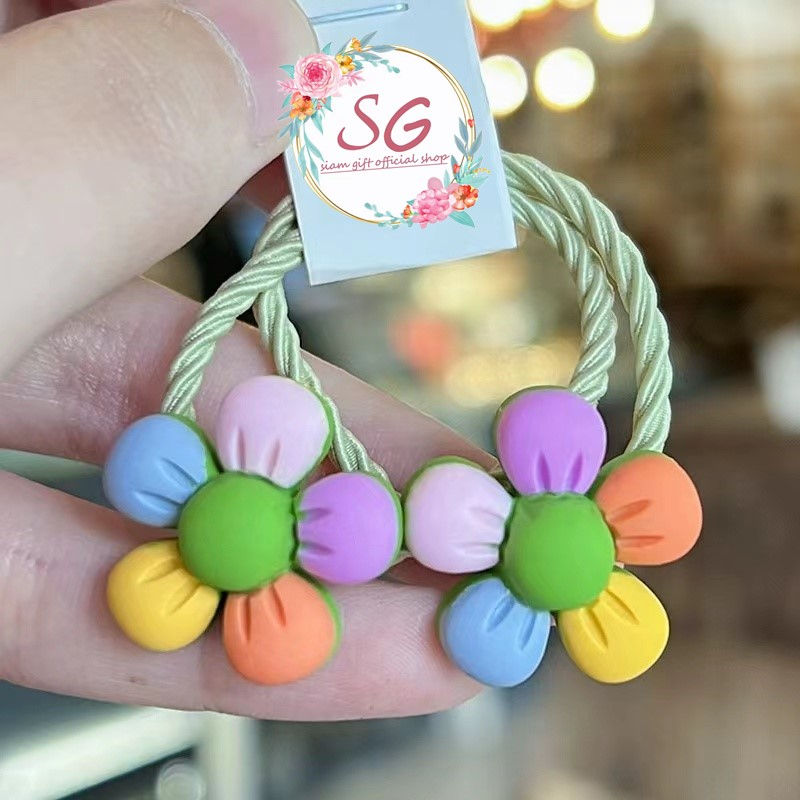 ยางรัดผมเด็ก สุ่มสี ยางรัดผม ราคา/1 เส้น