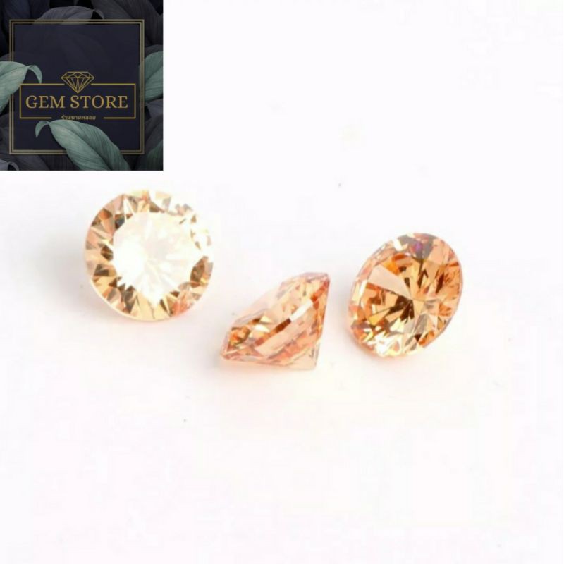 ร้านขายพลอย!!เพชรรัสเซียสีCZ Size 1.75mm เกรดสวยเลี่ยมเพชร 50เม็ด cubic zirconia size 1.75mm EXCELLENT GRADE DIAMOND CUT