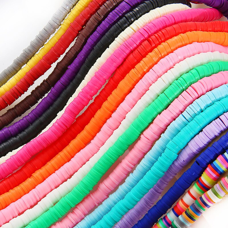 ลูกปัดดินโพลิเมอร์ Diy สําหรับทําเครื่องประดับ 4/6 มม. 350 ชิ้น / ล็อต