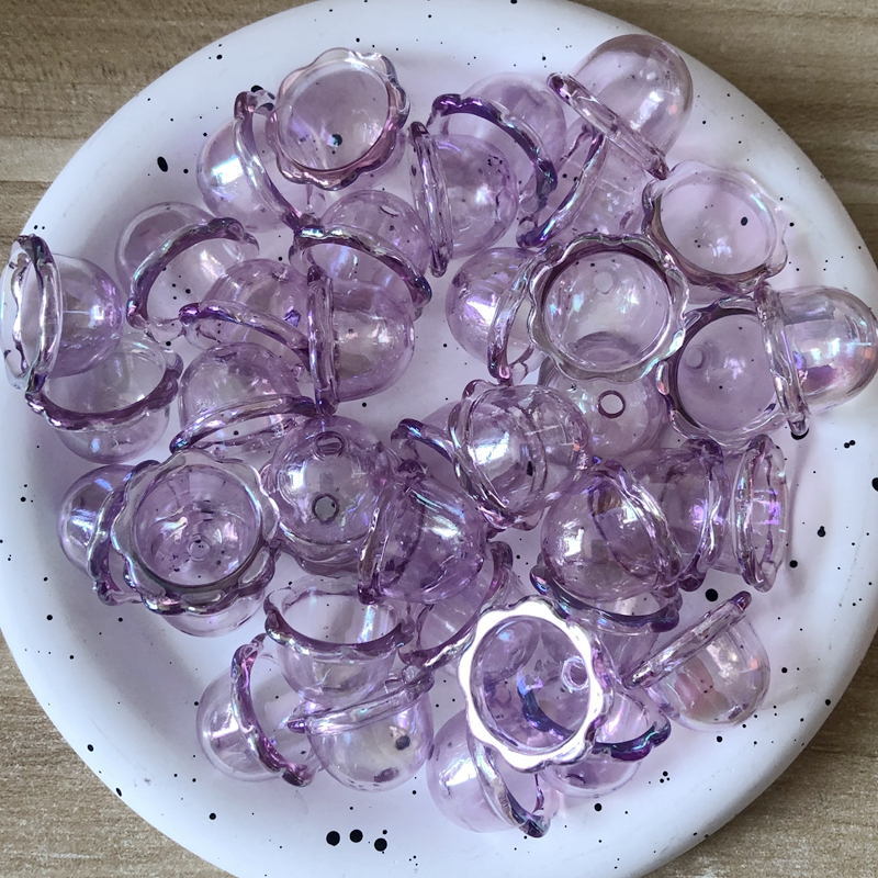 ลูกปัดอะคริลิค 16*23 มม. อุปกรณ์เสริม DIY สําหรับทําเครื่องประดับ 50 ชิ้น