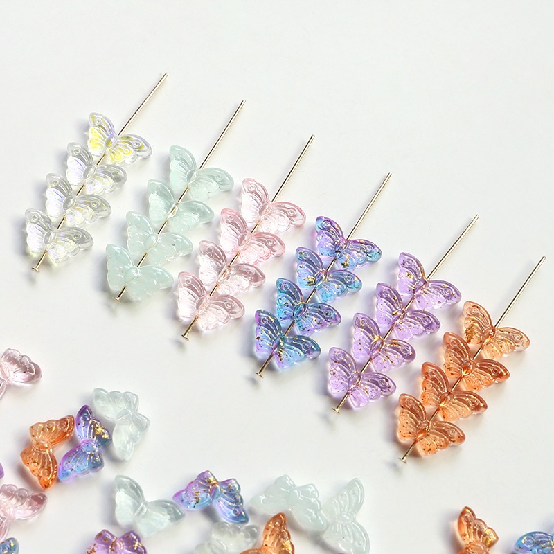 ลูกปัดแก้ว รูปดาวห้าแฉก สีทอง สําหรับทําเครื่องประดับ แฮนด์เมด Diy จํานวน 20 ชิ้น
