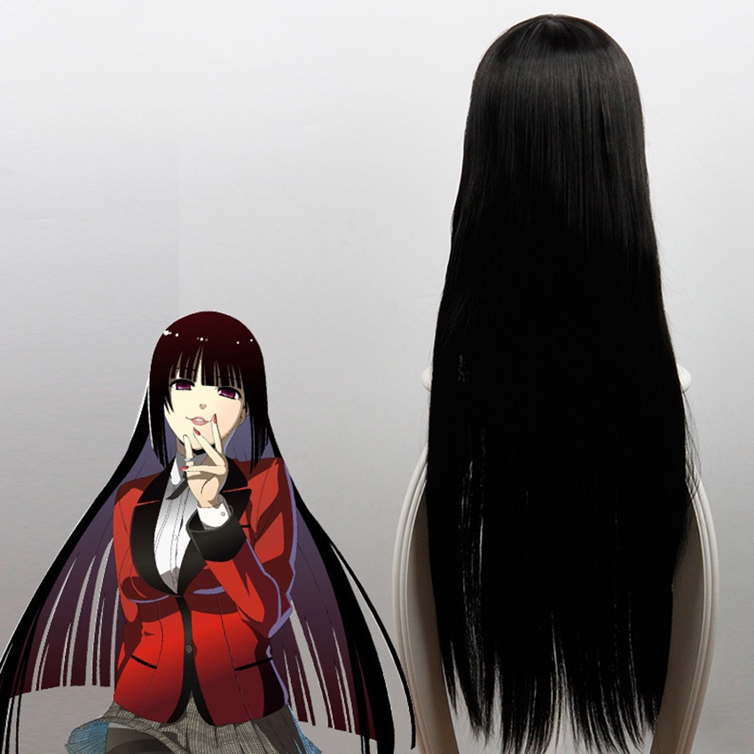 วิกผมยาวตรง jabami yumeko ลายการ์ตูนอนิเมะ สําหรับคอสเพลย์