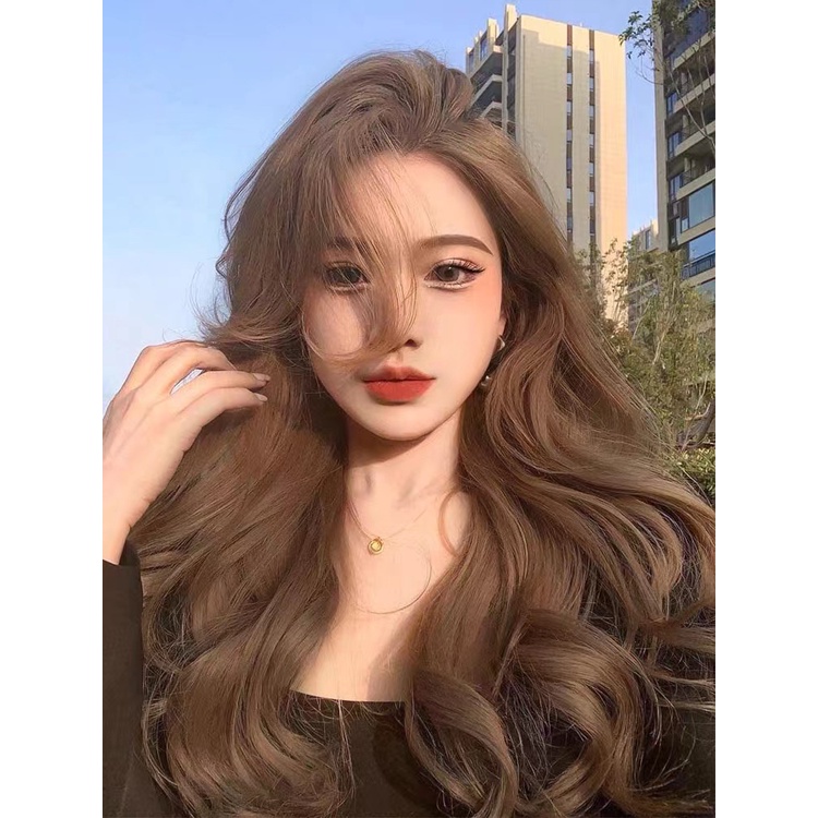 วิกผมยาวหยิก สีไวน์แดง ไม่มีหน้าม้า คอสเพลย์โลลิต้า สําหรับผู้หญิง