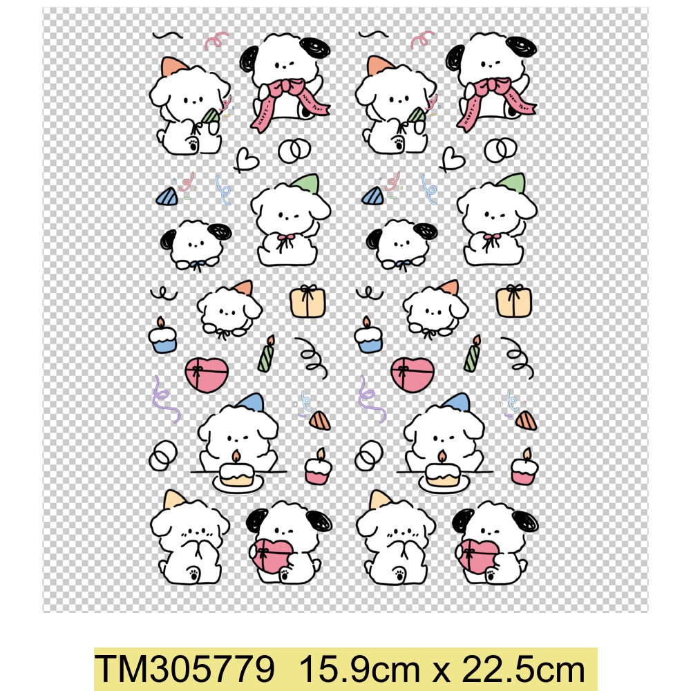 สติกเกอร์ไวนิล ลายการ์ตูนหมี ล้างทําความสะอาดได้ สําหรับติดตกแต่งเสื้อผ้า