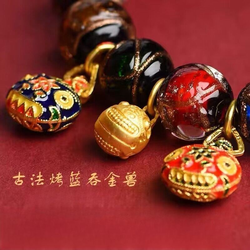 สร้อยข้อมือ จี้รูปนกนางแอ่น ประดับแก้ว สีเทา สไตล์ปักกิ่ง สําหรับผู้ชาย และผู้หญิง