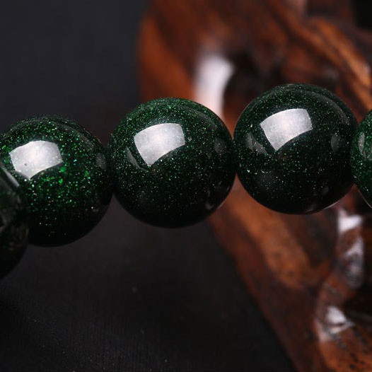 สร้อยข้อมือ ลูกปัดหินทราย สีเขียวธรรมชาติ 6-12 มม. DIY สําหรับผู้ชาย ผู้หญิง