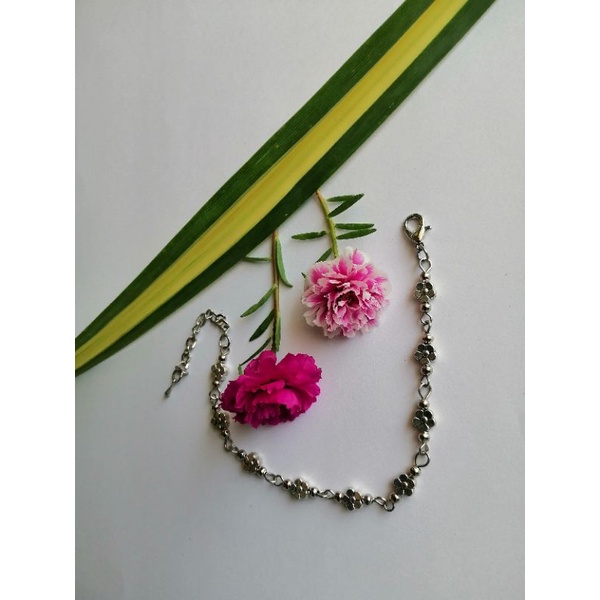 สร้อยข้อมือสีเงิน​ #​1สร้อยข้อมือสีเงินรมดำ​ สร้อยข้อมือล้านนา​