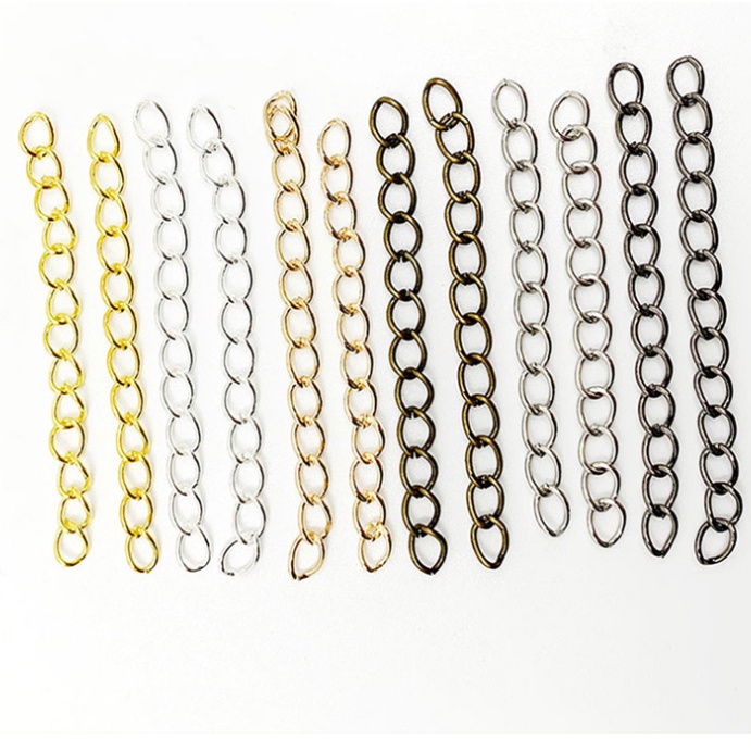 สายโซ่โลหะสําหรับต่อขยายเครื่องประดับ DIY 30 ชิ้น
