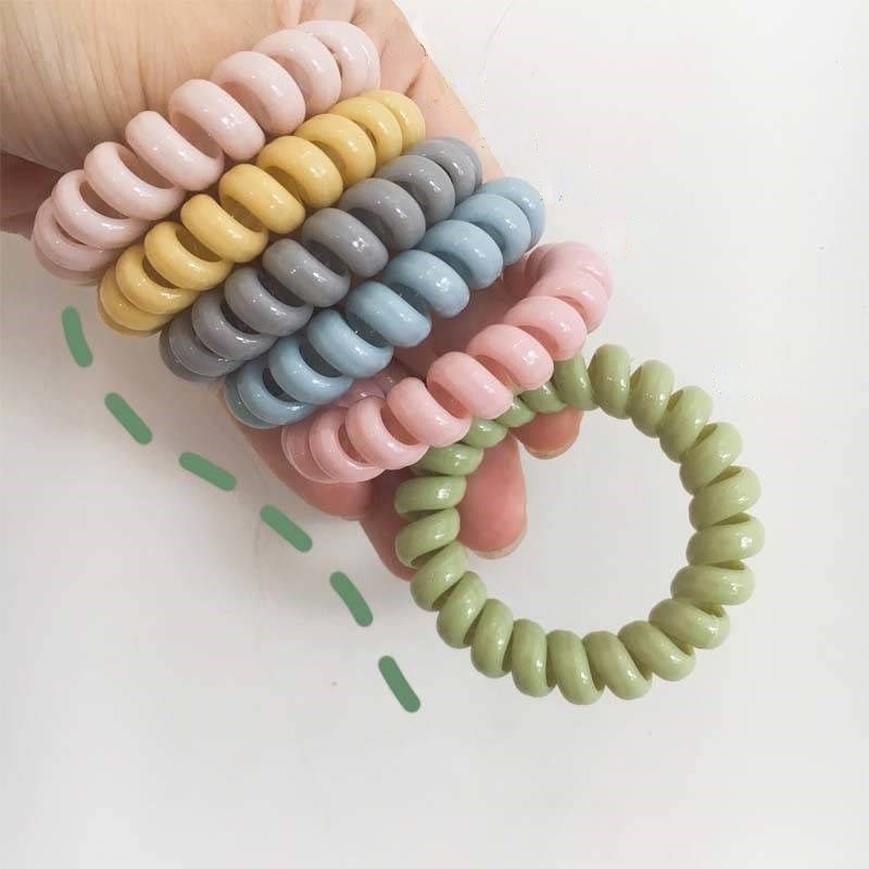 (สุ่มสี) เชือกมัดผม เกาหลี เรียบง่าย เครื่องประดับผม ทุกวัน