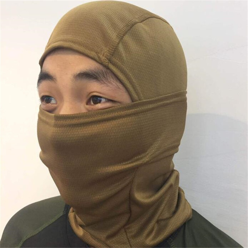 หน้ากากไหมพรม ลายพราง แบบเต็มใบหน้า สไตล์ทหาร สําหรับขี่รถจักรยานยนต์ เล่นสกี