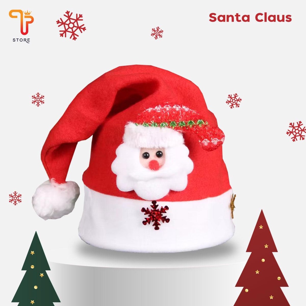 หมวก หมวกคริสต์มาส แซนตี้ ซานตาคลอส ของเด็ก ของผู้ใหญ่ x-mas พร้อมส่ง
