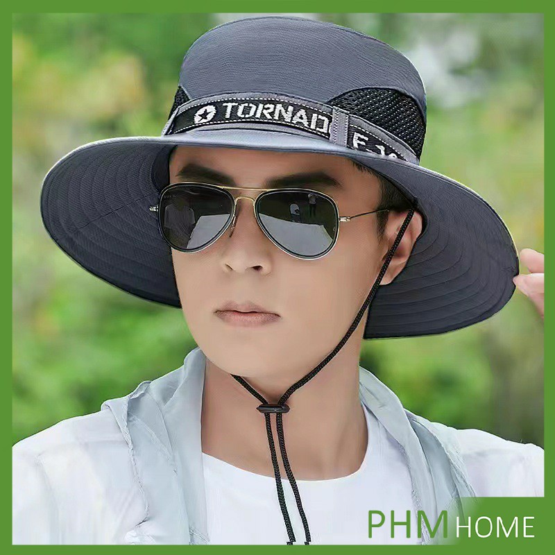 หมวกกันแดด มีตะข่ายระบ่ายอากาศ