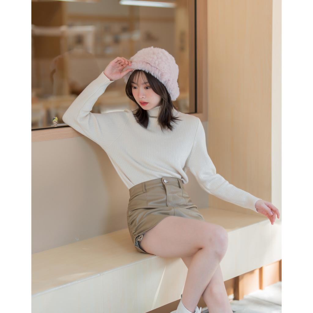 หมวกขนเฟอร์บักเก็ต กันหนาว รุ่น HA15 Bucket Hat Fur COATMEE