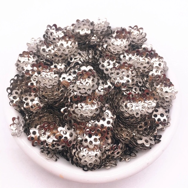 หมวกคั่นลูกปัดเงิน ขนาด 6-8mm AC04