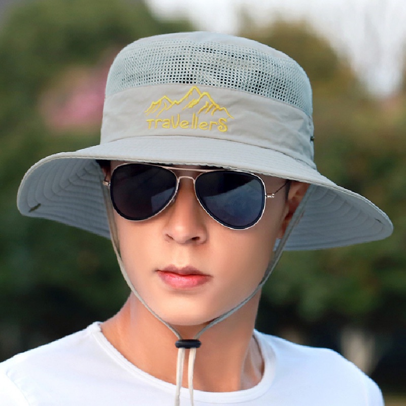 หมวกบักเก็ต เดินป่า ใส่ได้ทั้งผู้หญิงผู้ชาย ใส่ได้2ด้าน มีสายคล้