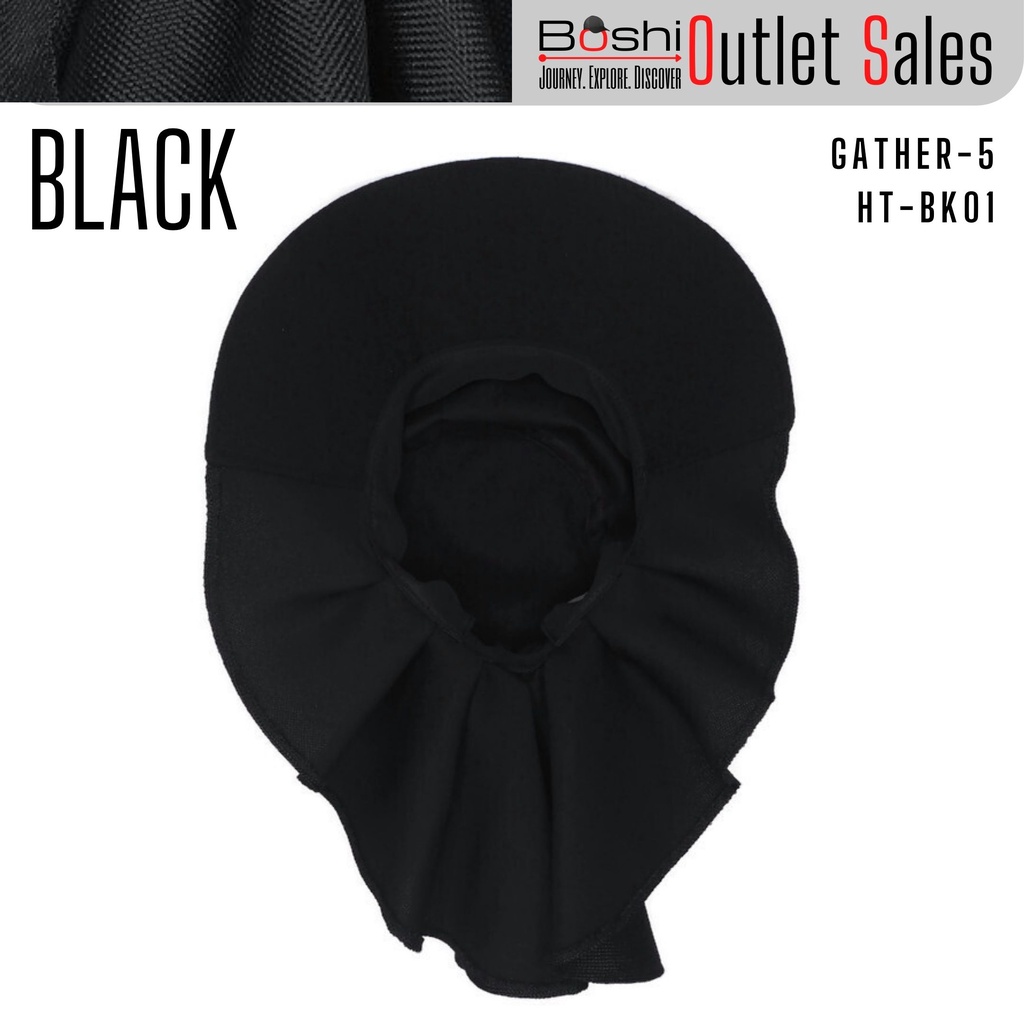 หมวกปีกกว้าง BOSHI GATHER HAT JP-STYLE ปรับไซส์ได้ 57-61 cm. ( GATHER 5 )