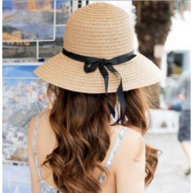 หมวกสาน Summer Beach hat !!! (B10) หมวกกันแดด