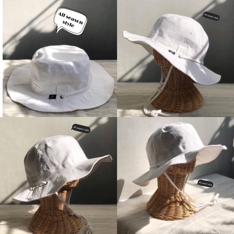 หมวกเดินป่า Hiking Hat  ปีกรอบ มีสายรัดคาง