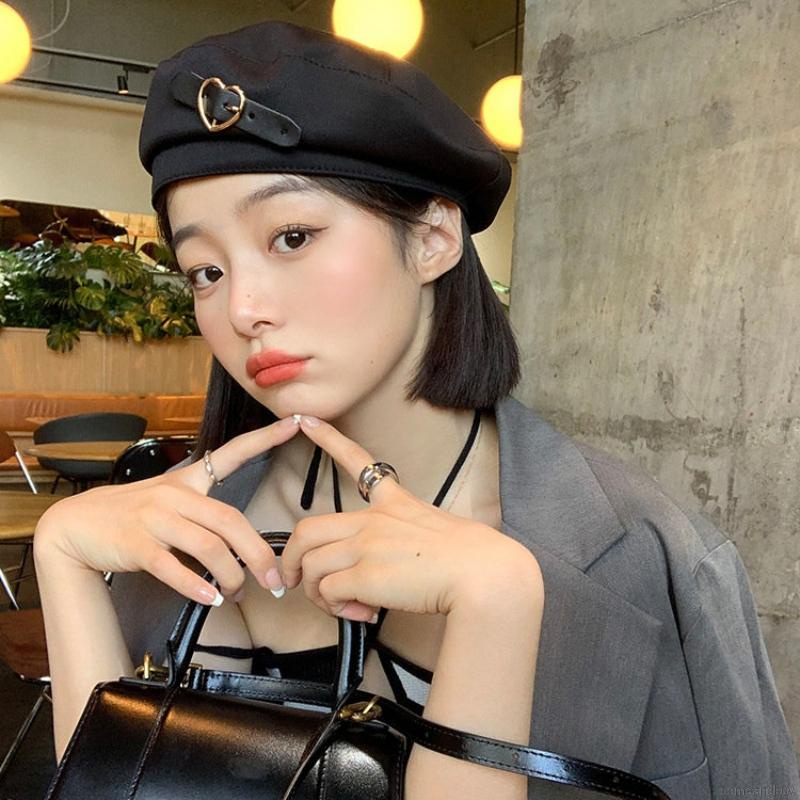 หมวกเบเร่ต์ ทรงแปดเหลี่ยม สไตล์ฝรั่งเศส สำหรับสตรี