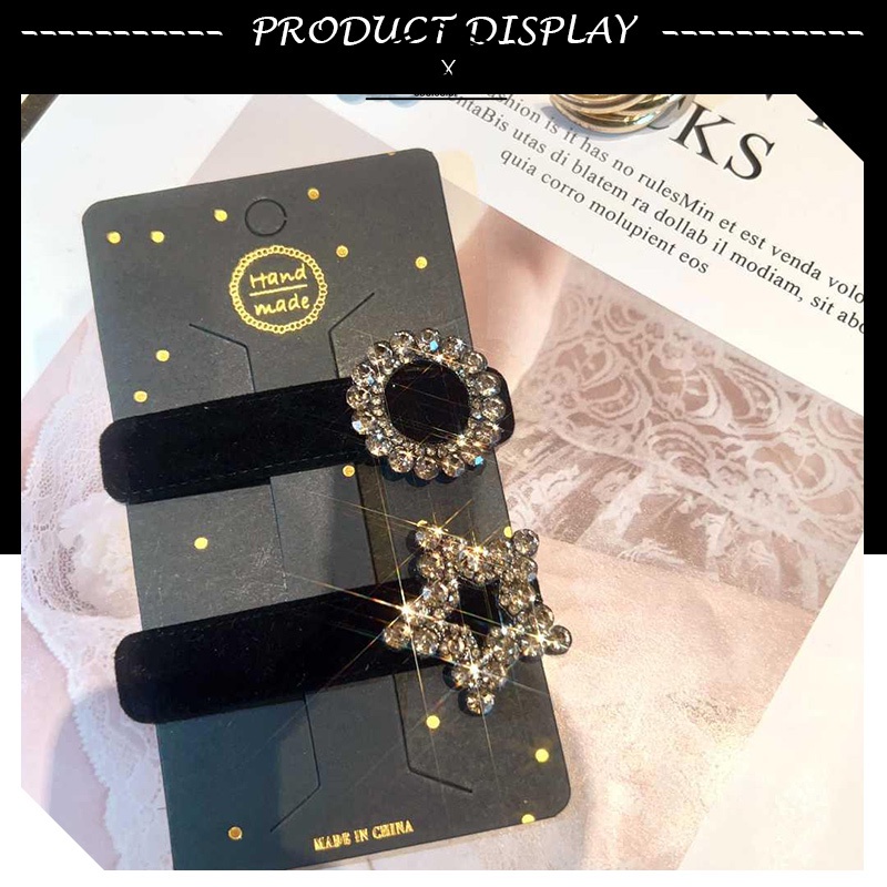 อารมณ์ Rhinestone BB คลิปสำหรับผู้หญิงกลิ่นเล็ก ๆ น้อย ๆ ด้านข้างคลิปหนีบอ่อนคลิป