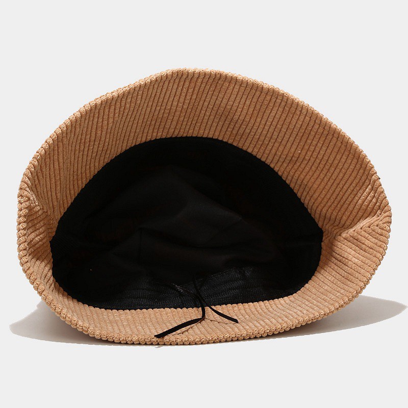 เกรดพรีเมี่ยม หมวก Bucket hat มินิมอล ผ้าลูกฟูกสไตล์เกาหลี H014