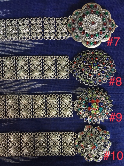 เข็มขัดเงิน เข็มขัดรมดำ (พร้อมส่ง)
