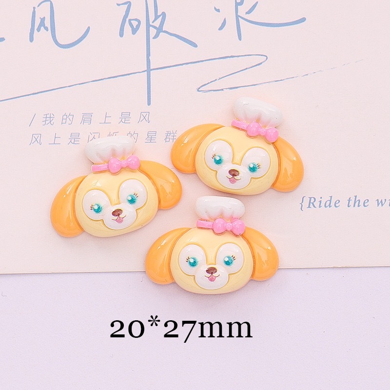 เครื่องประดับเรซิ่น ลายการ์ตูนดิสนีย์ หัวสัตว์น่ารัก สําหรับตกแต่งสมุดภาพ งานฝีมือ DIY
