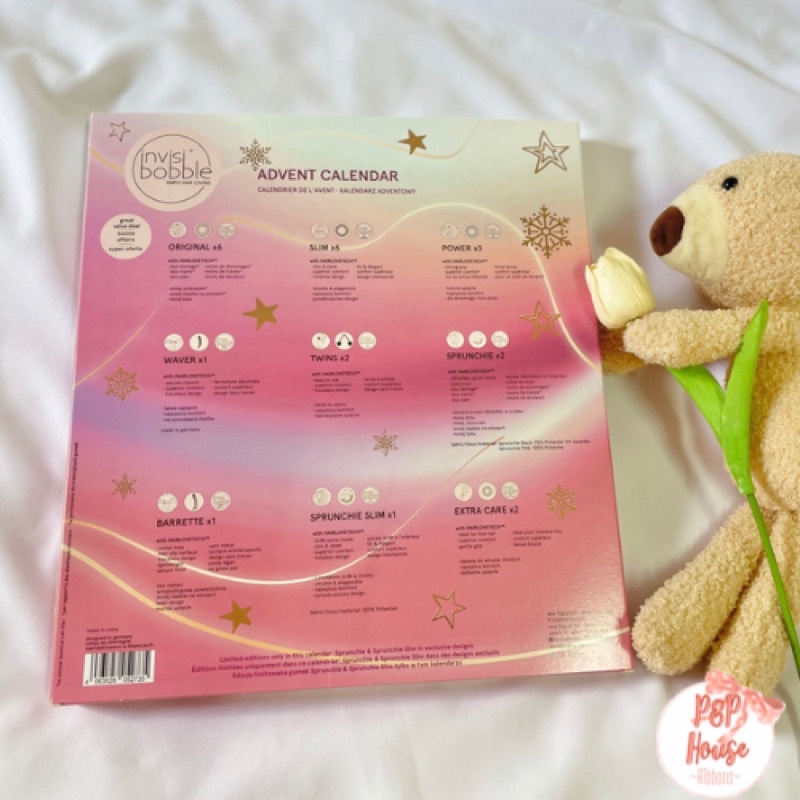 เพิ่มสต๊อก♥️ยางรัดผม invisibobble calendar เกลียว ยางมัดผม ของแท้  พร้อมส่ง  ไลฟ์โค้ดโหด 50%